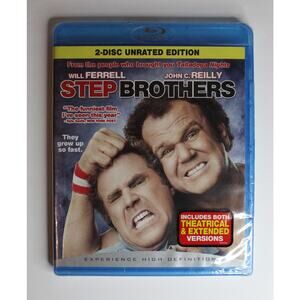 New Step Brothers Blu-ray 2-Disc Unrated Edition Full HD 1080p Movie, Rated R
